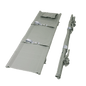 Stretcher No. 1, foldable, synthetic fiber fabric, 4 casters