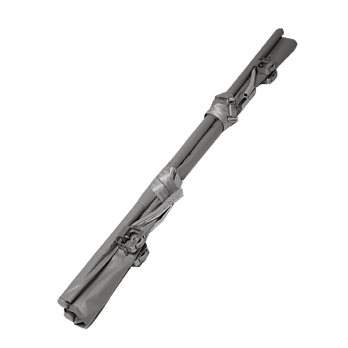 Stretcher No. 1, foldable, synthetic fiber fabric, 4 casters