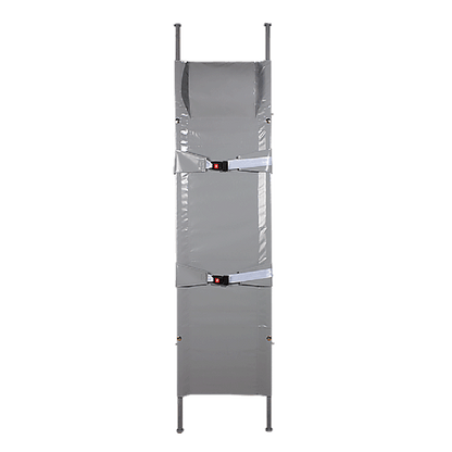 Stretcher No. 1, foldable, synthetic fiber fabric, 4 casters