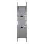 Stretcher K, folds in half twice, synthetic fiber fabric, 2 glide feet and 2 casters