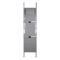 Stretcher K, 2-fold, synthetic fiber fabric, 4 casters