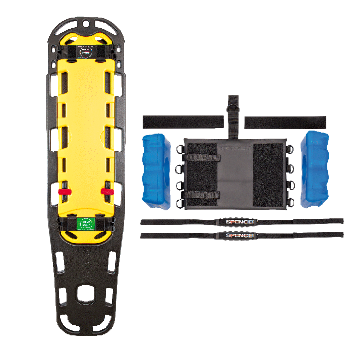 Spine Board Set with Head Restraint Kit