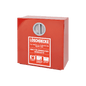 Wall-mounted container for fire blanket, EN standard, empty, metal, 300x300x125 mm