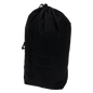A DEISS 6504 reusable waste bag (700x1100 mm, black) from EMIL DEISS KG stands upright against a white background, with a rectangular front panel and a side carrying handle. Packed in a box with 50 packages.