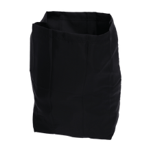 The EMIL DEISS KG (GmbH + Co.) DEISS 6510 Reusable Trash Bag (1 piece), 550x600 mm, black, is a rectangular, black fabric trash bag with an open top, standing empty and upright against a white background.