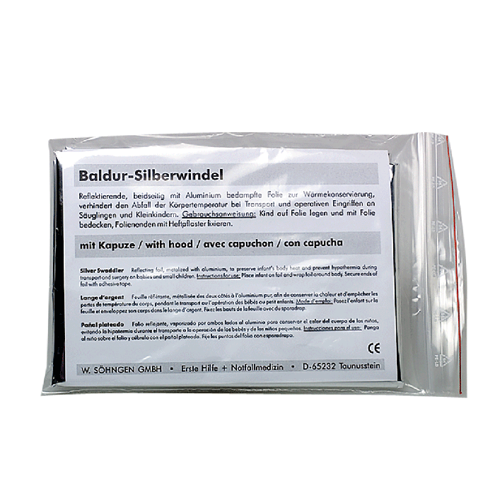 Baldur Hooded Silver Diaper