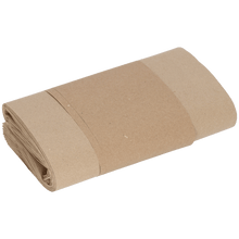 A neatly rolled stack from EMIL DEISS KG (GmbH + Co.) DEISS 7052 - 21+15.5x36 cm, 80 g/m², 1-ply cardboard rolls (100 pieces), secured with a paper band, on a white background.