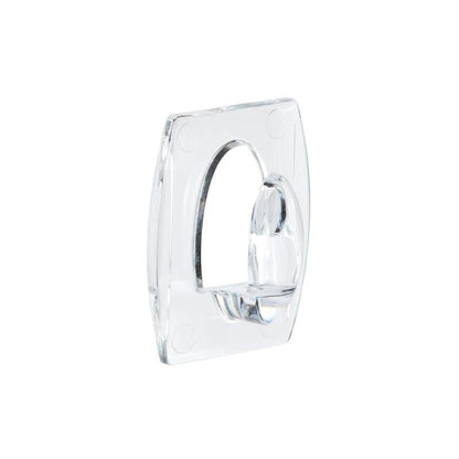 The 3M Command™ Mini Hook, transparent with transparent strips (17006CLRFGN), by 3M Deutschland GmbH is perfect for storage without drilling thanks to the clear design and easy attachment.