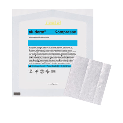 aluderm® Compress, single, 7.5 x 7.5 cm