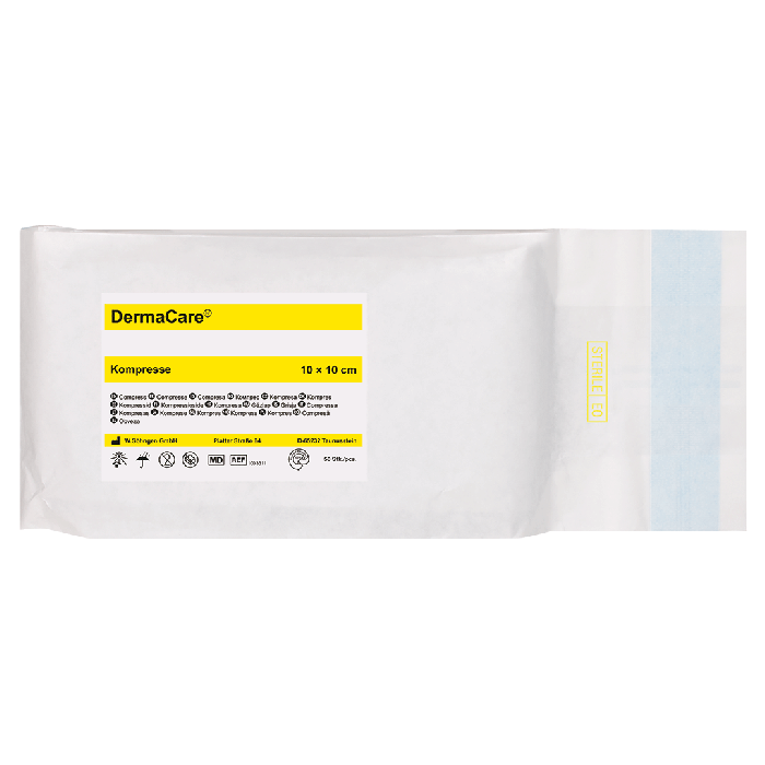 DermaCare® Compresses, 10 x 10 cm, 50 pieces in a sterile pouch