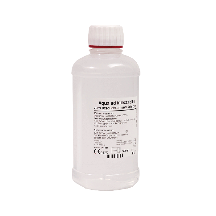500 ml of sterile water for Aqua Cool