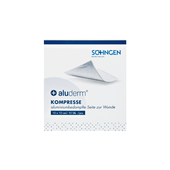 aluderm® Compress, 10 x 10 cm, package of 10