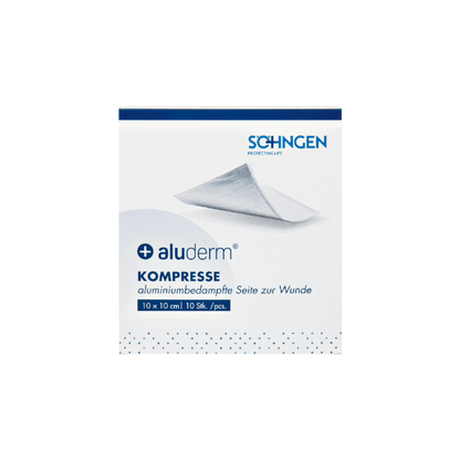 aluderm® Compress, 10 x 10 cm, package of 10