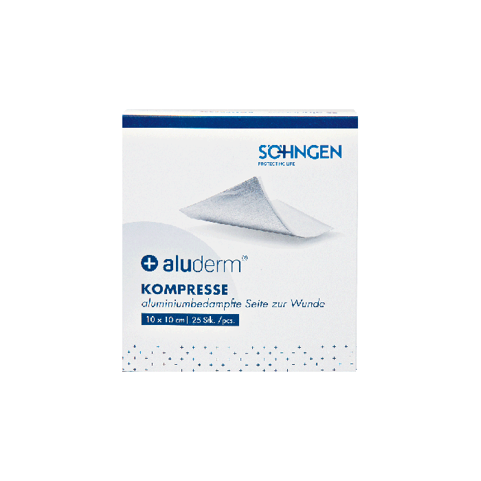 aluderm® Compress, pack of 25, 10 x 10 cm
