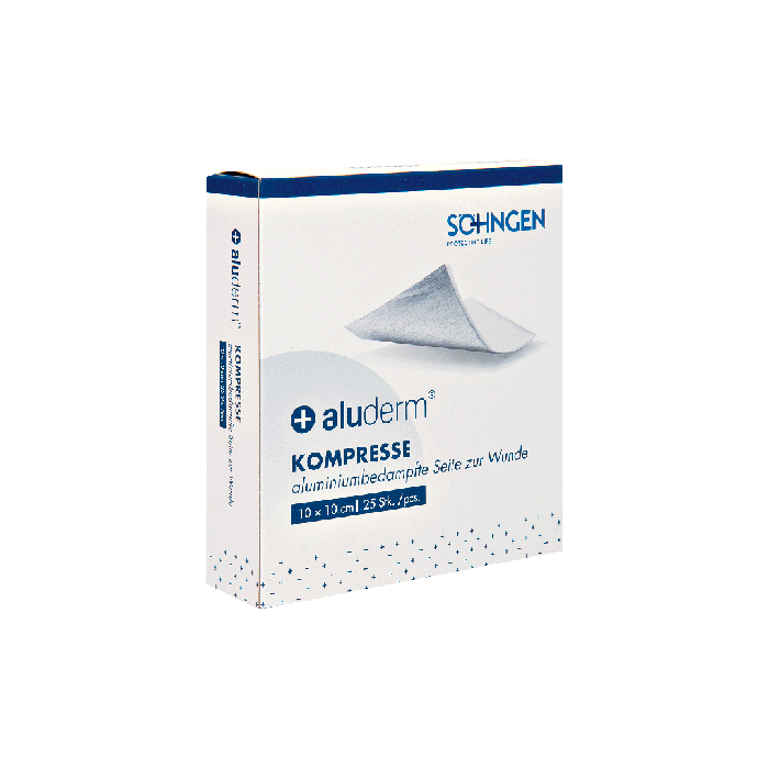 aluderm® Compress, pack of 25, 10 x 10 cm