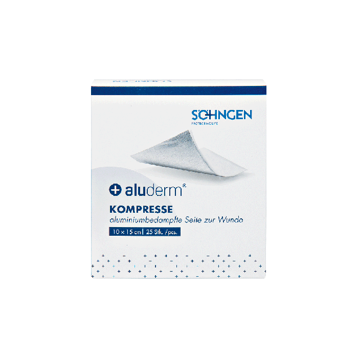 aluderm® Compress, package of 25, 10 x 15 cm