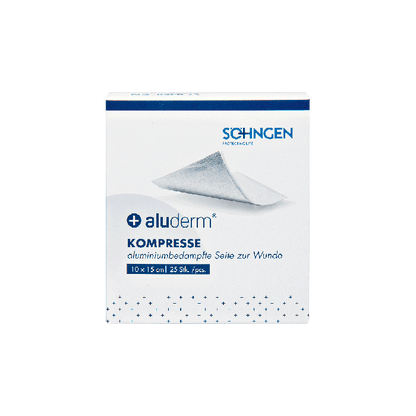 aluderm® Compress, package of 25, 10 x 15 cm