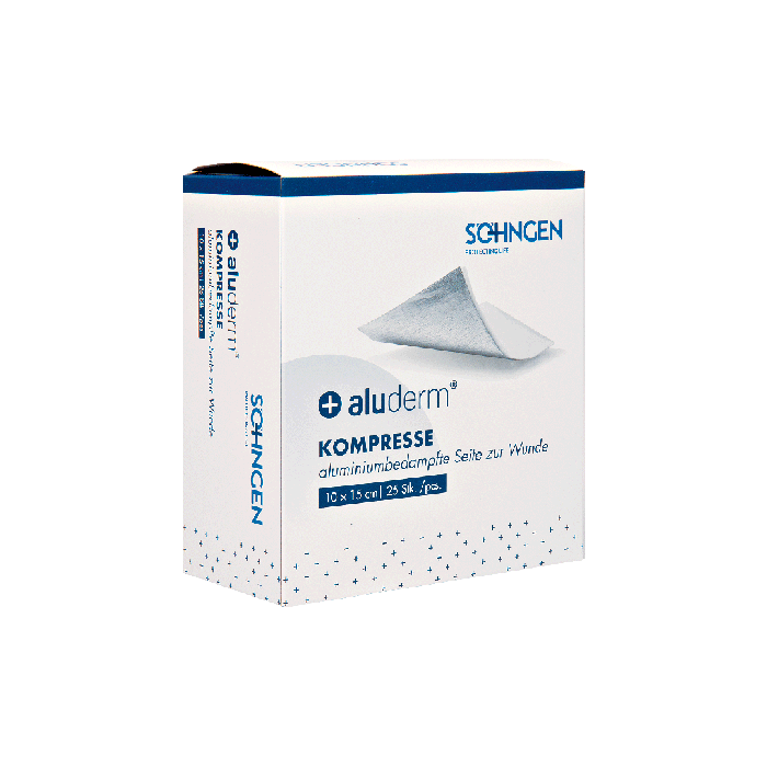 aluderm® Compress, package of 25, 10 x 15 cm