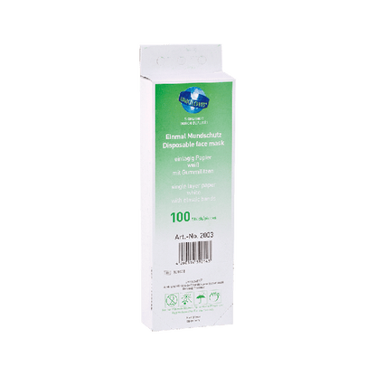 Disposable Face Mask, 1-Ply, Pack of 100