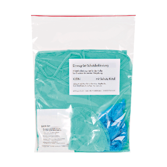 Small Disposable Protective Clothing Set with Lab Coat
