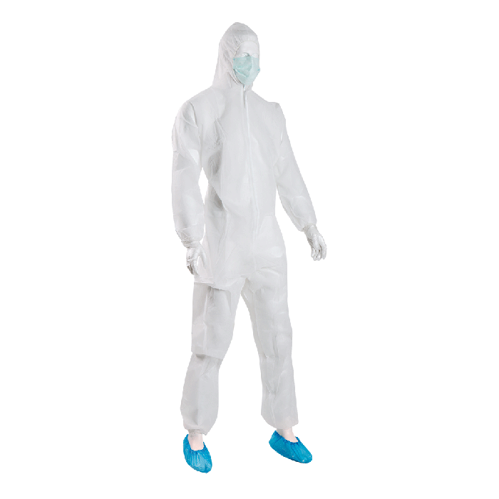 Disposable Protective Clothing Set, Large, with Coveralls