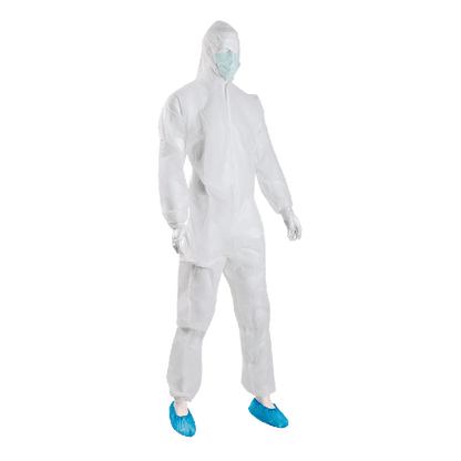 Disposable Protective Clothing Set, Large, with Coveralls