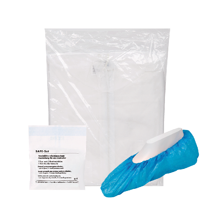 Disposable Protective Clothing Set with XXL Coveralls