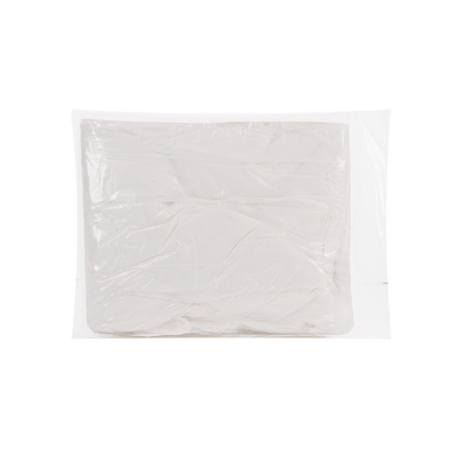 Disposable protective gown with sleeves, PE, white, width 80 cm