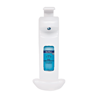 Disinfectant dispensers with 500-ml and 1,000-ml bottles