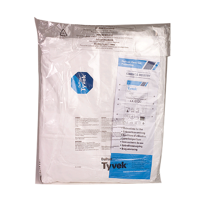 Tyvek® Classic Xpert Protective Coveralls, Category III, Type 5-6, Size XXL