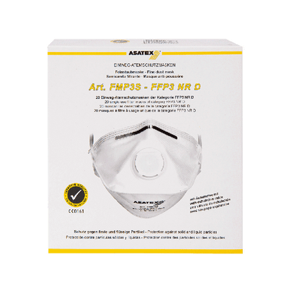 FFP 3 Respirator Mask with Valve, Pack of 20