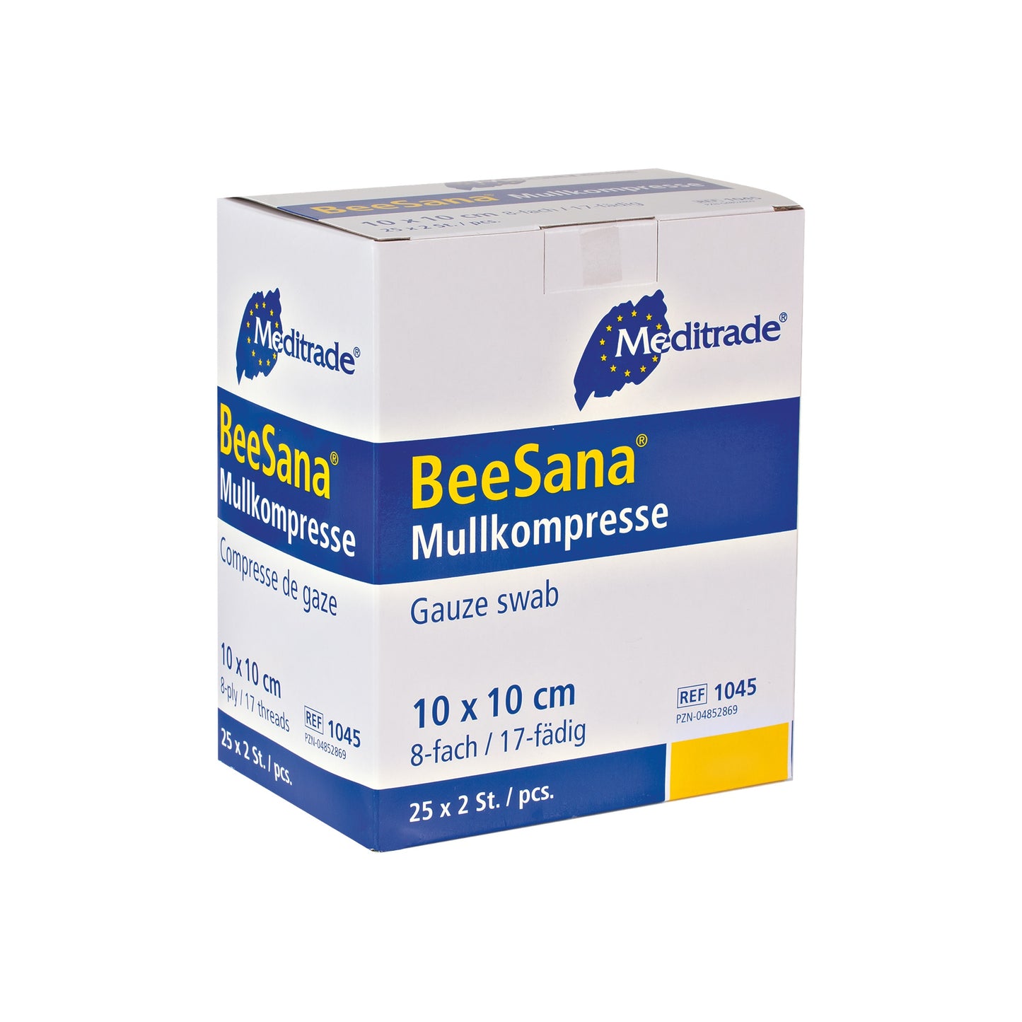 Gauze Compress, 10 x 10 cm, Sterile, 25 x 2 pieces