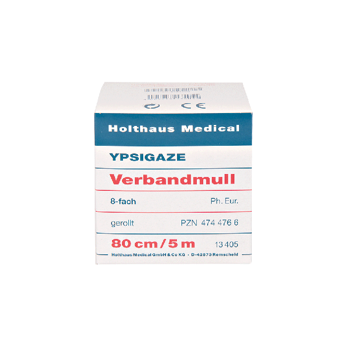 Gauze Bandage, 5 m x 80 cm, rolled