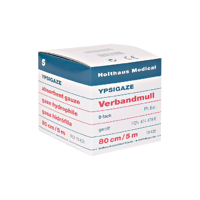 Gauze Bandage, 5 m x 80 cm, rolled