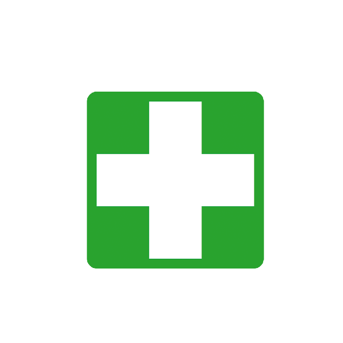 Single pictogram, 33 x 33 mm, First Aid Cross
