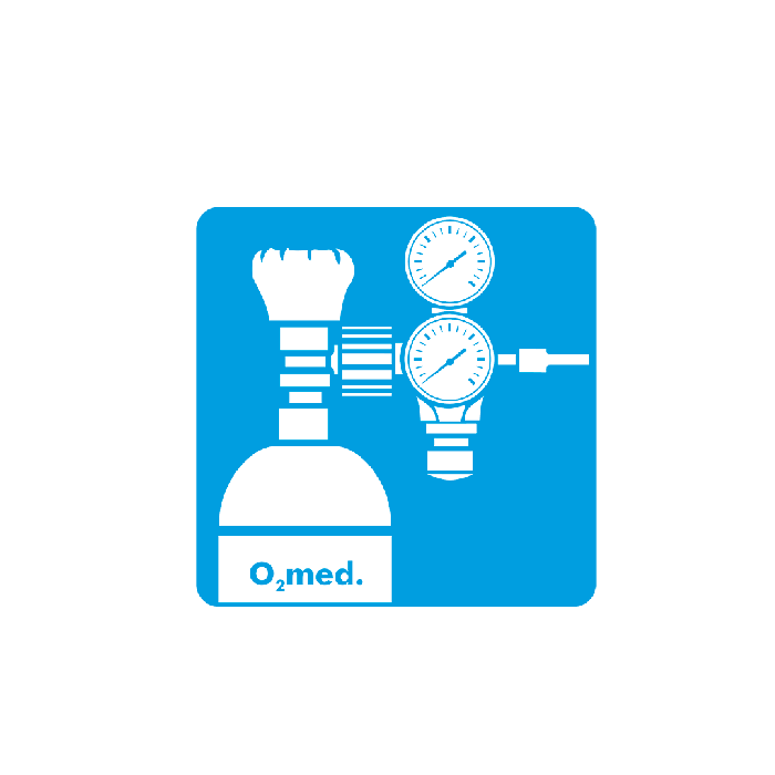 Single pictogram, 33 x 33 mm: Oxygen