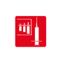Single pictogram, 33 x 33 mm, injection-molded