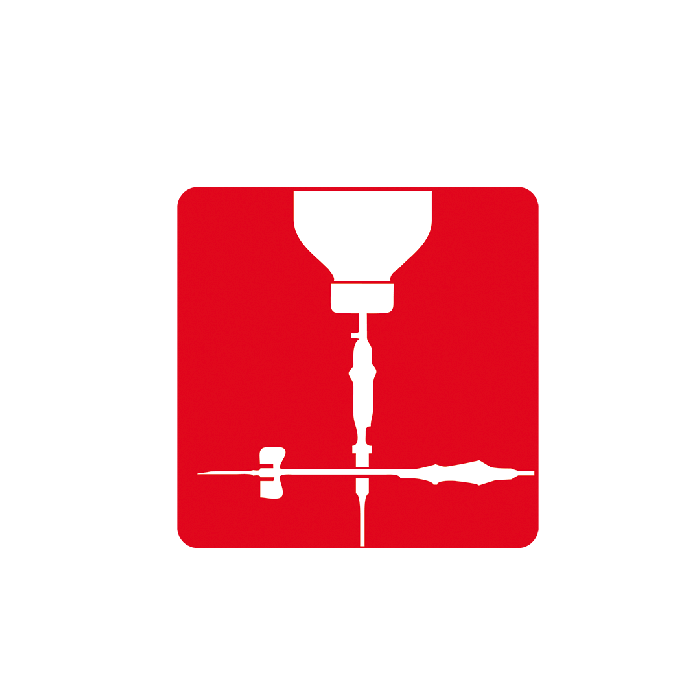 Single pictogram, 33 x 33 mm, Infusion