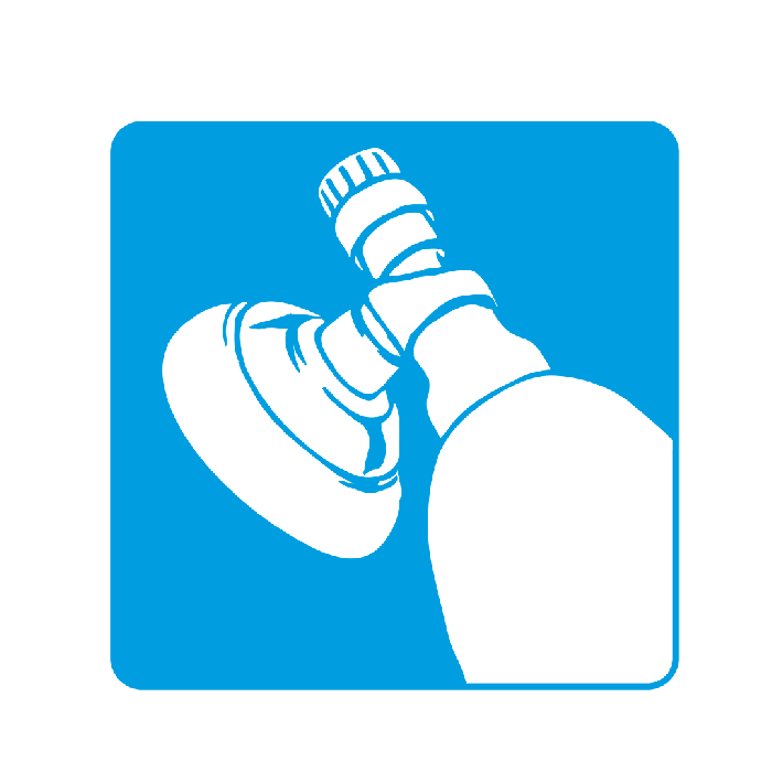 Single pictogram, 80 x 80 mm: Ventilation