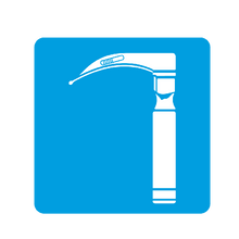 Single pictogram, 80 x 80 mm: Intubation
