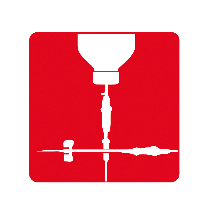 Single pictogram, 80 x 80 mm, Infusion