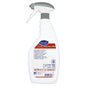 The 750 ml white Clax Magic Rust stain remover for iron and rust stains from Diversey Germany features a gray cap and a multilingual label with product and application instructions for effective stain removal.