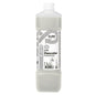 A 1-liter plastic bottle of SURE Descaler, descaler from Diversey Deutschland GmbH & Co. OHG, features a white cap and a predominantly white label with gray accents, product information, and eco-friendly symbols – ideal for professional cleaning requirements.