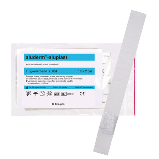 aluderm®-aluplast Stabil Finger Bandage 18 x 2 cm, 10 pieces