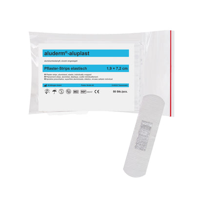 aluderm®-aluplast Elastic Strips 1.9 x 7.2 cm, 50 pieces