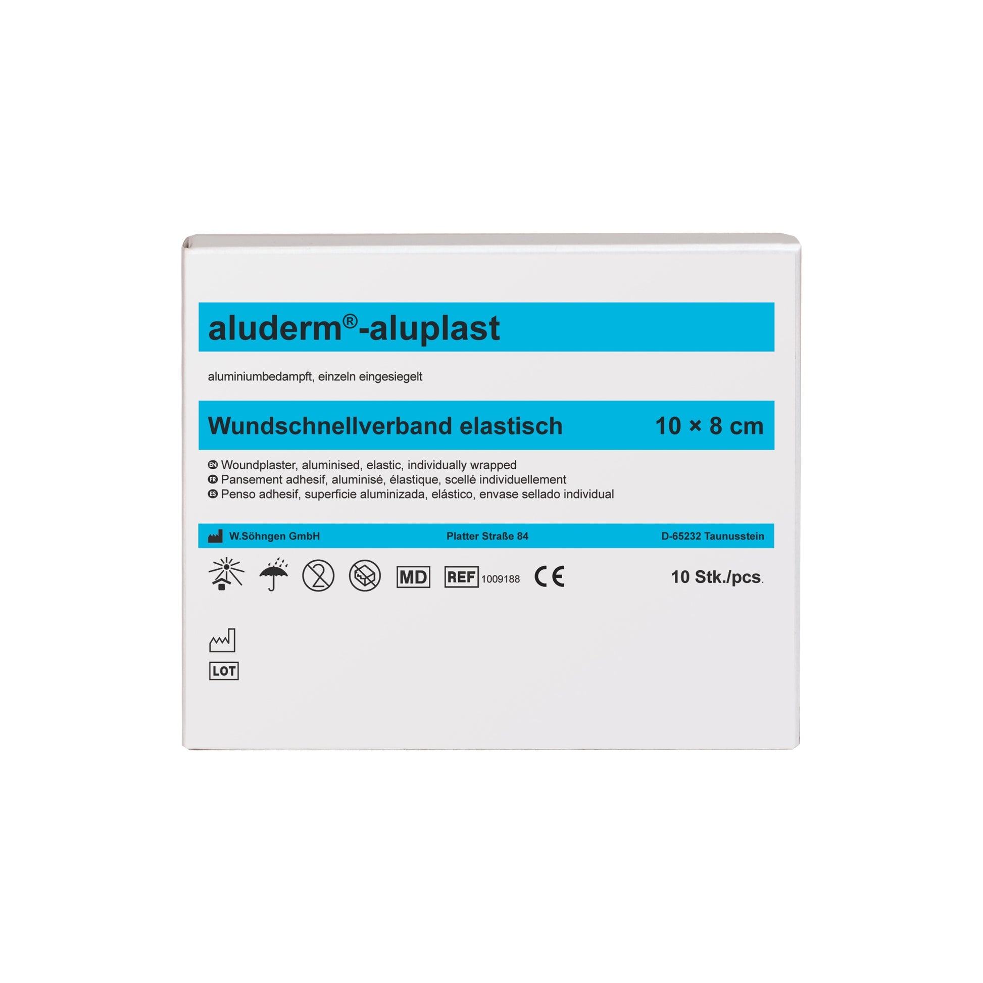 aluderm®-aluplast elastic - in 10 cm x 8 cm sections