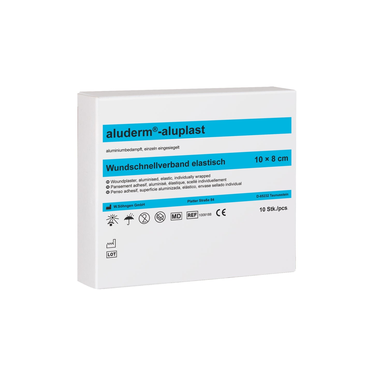 aluderm®-aluplast elastic - in 10 cm x 8 cm sections