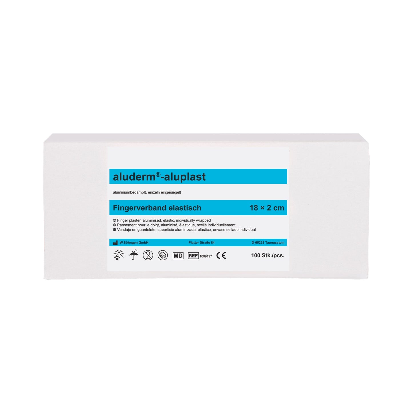 aluderm®-aluplast Elastic Finger Bandage, 18 x 2 cm, 100 pieces
