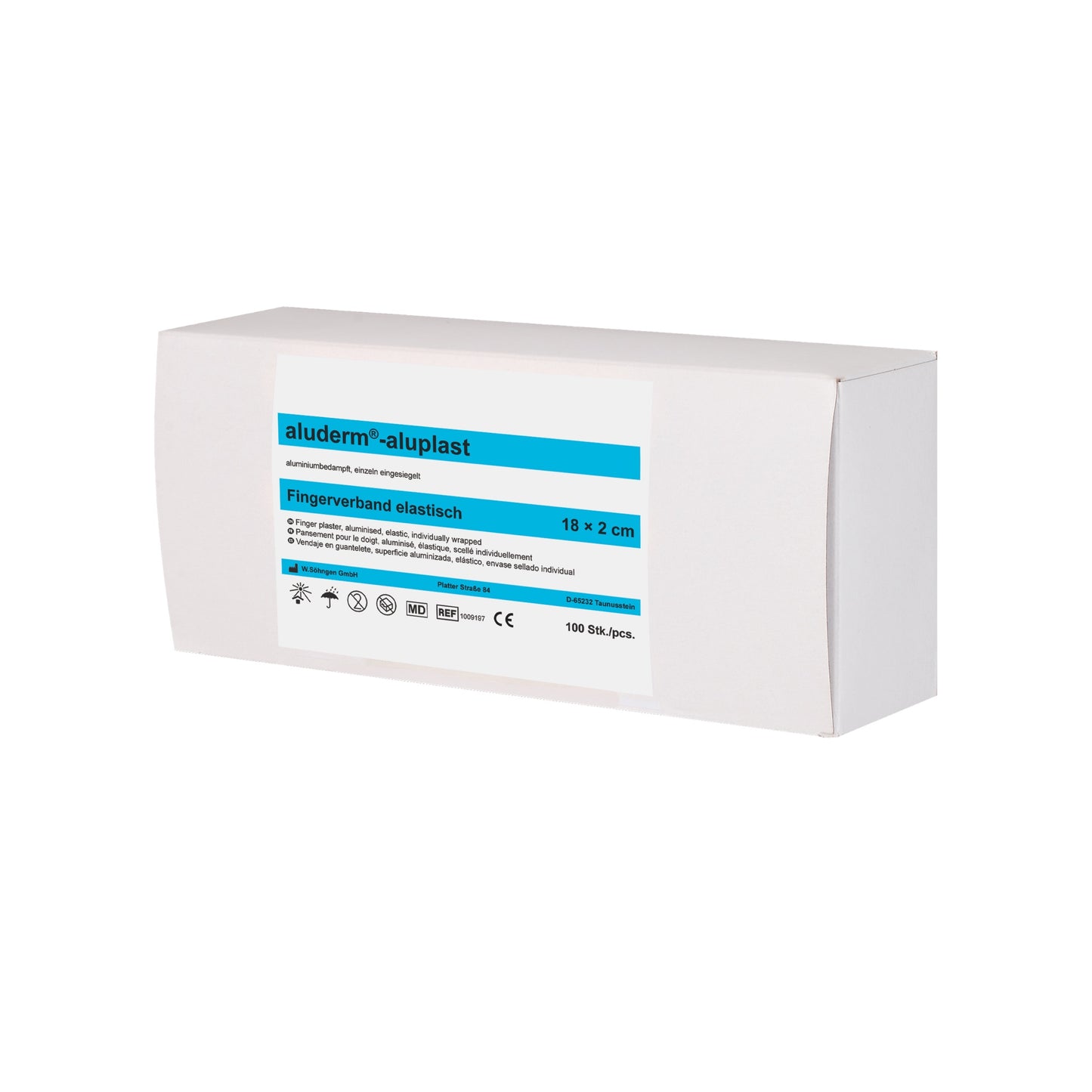 aluderm®-aluplast Elastic Finger Bandage, 18 x 2 cm, 100 pieces