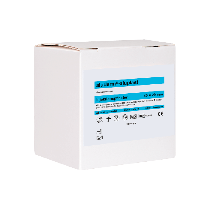 aluderm®-aluplast Injection Patches in a Dispenser Box, 200 Count